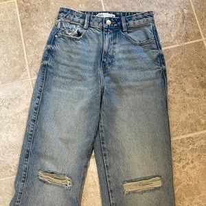 Zara straight leg “baggy” jeans